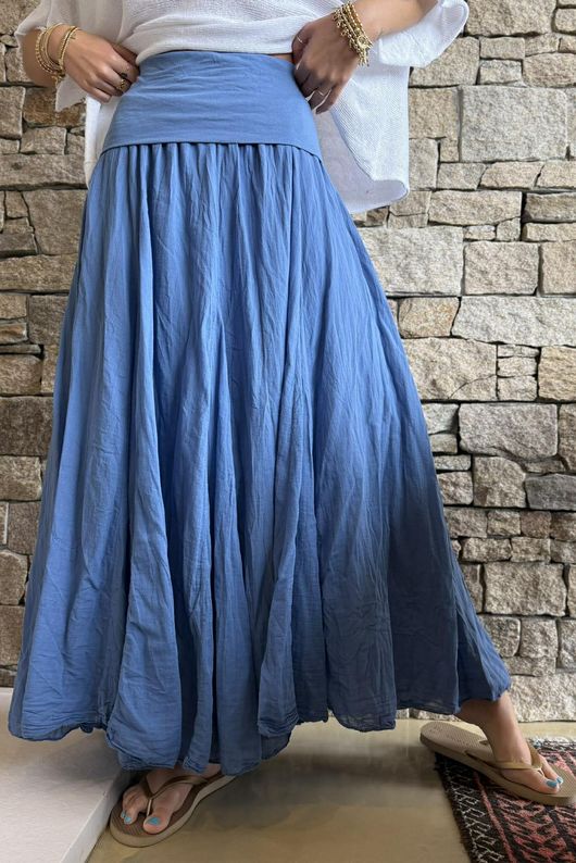 Songbird Bandeau Skirt Dress Denim - /15=